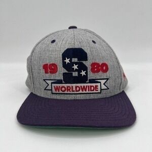 Vintage Stussy Hat Cap SnapBack Rare Sample Wool Blend Gray Streetwear YUPOONG